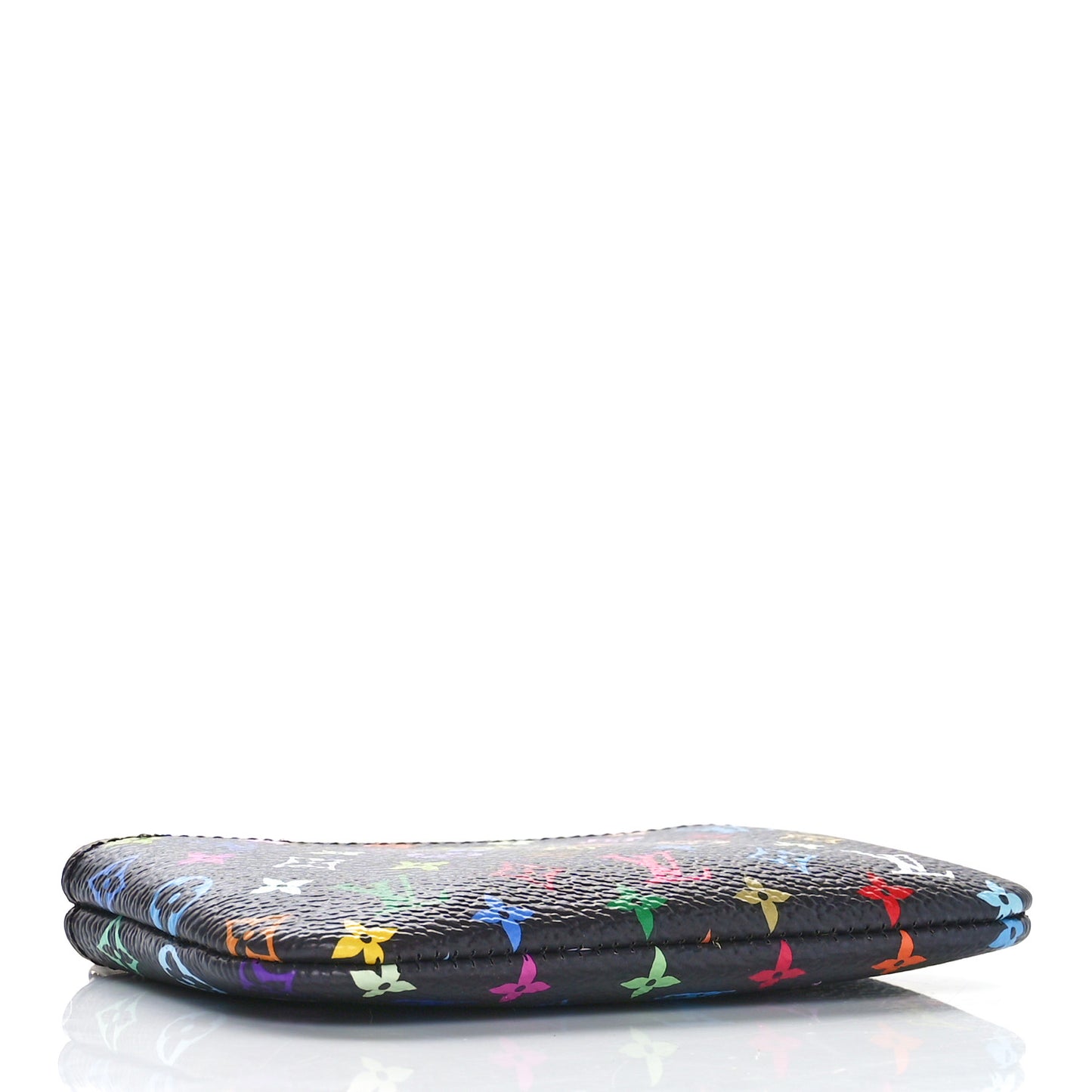 LV X TM Monogram Multicolor Key Pouch Black