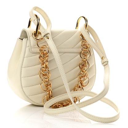 Chloe Calfskin Quilted Mini Drew Bijou Shoulder Bag Natural White 3 of 9