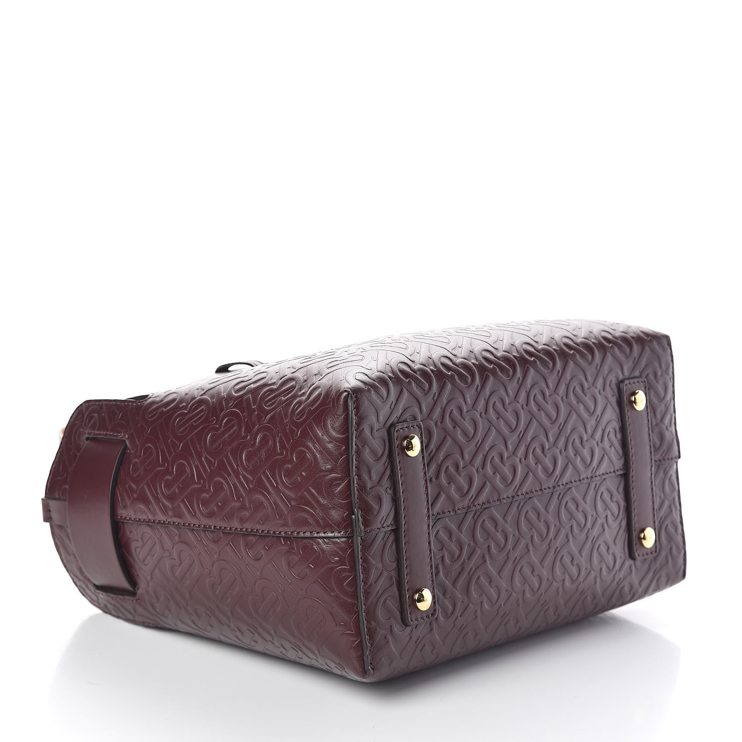 Burberry Calfskin Embossed Monogram Small Belt Bag Oxblood 4 of 10