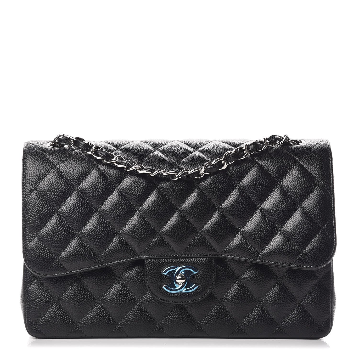 Chanel Caviar Quilted Jumbo Double Flap Black 1 of 11