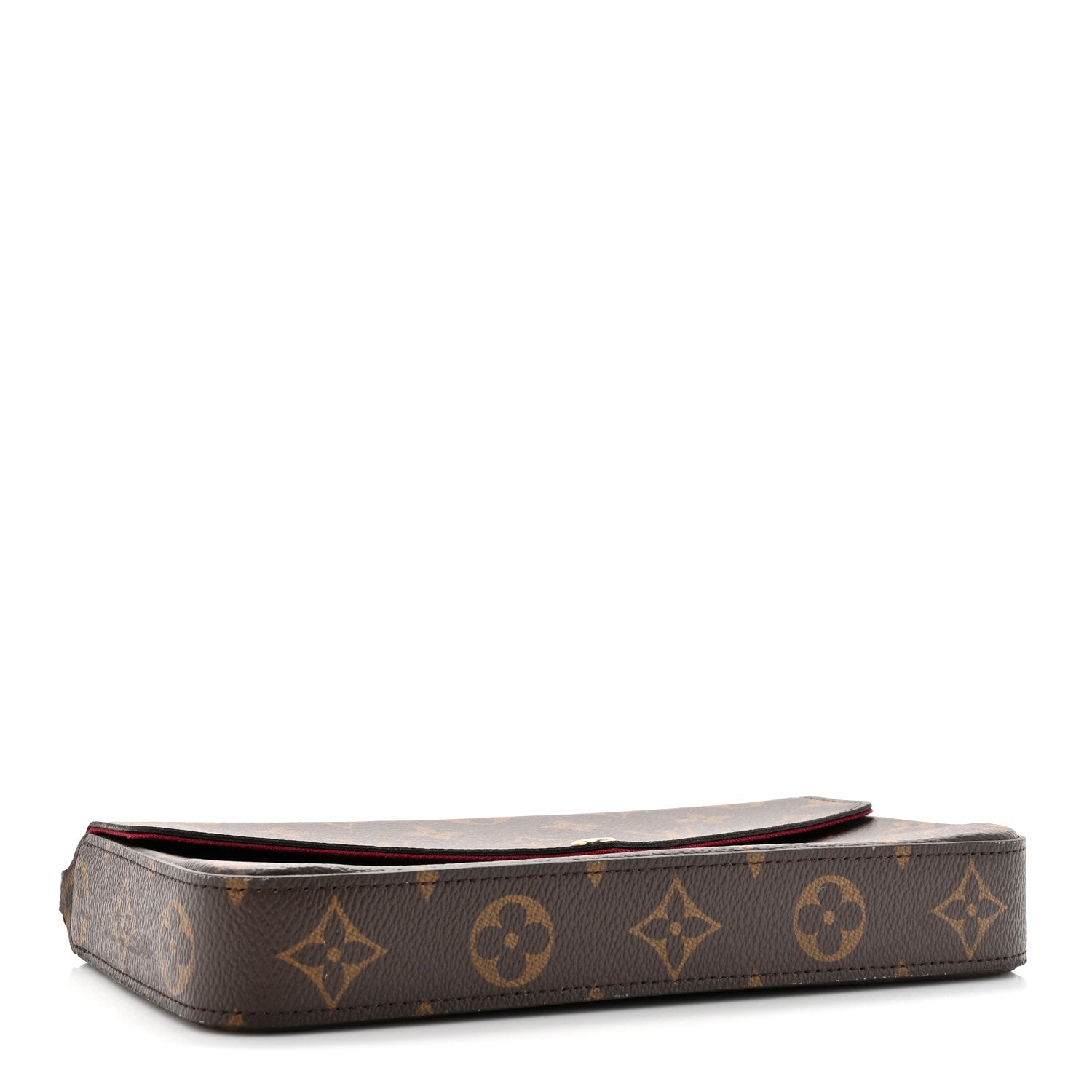 Louis Vuitton Monogram Pochette Felicie Chain Wallet Fuchsia 5 of 15