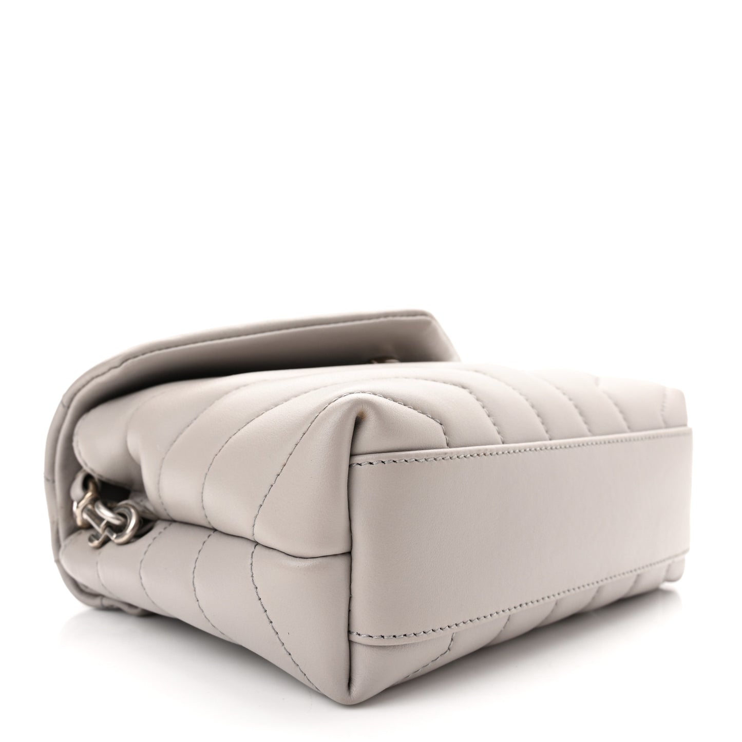 Calfskin Y Quilted Monogram Toy Loulou Crossbody Bag Ivory