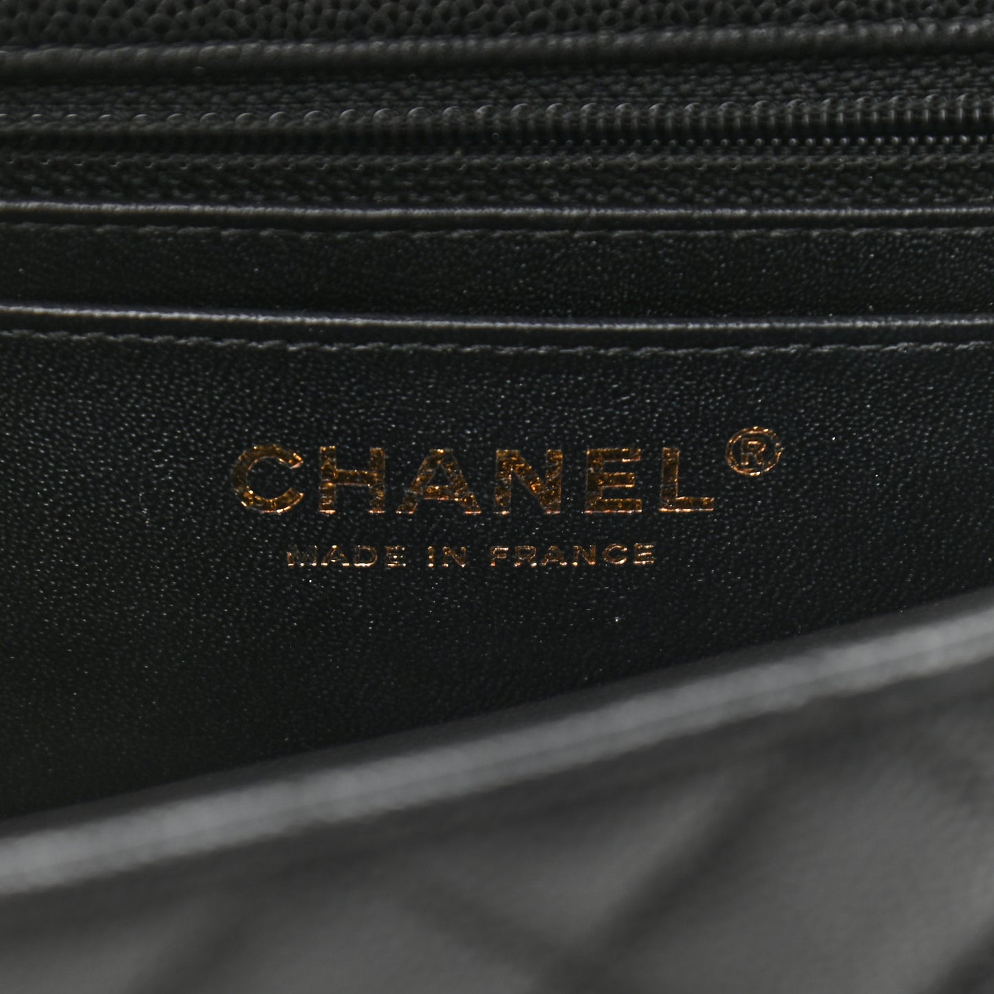 Caviar Quilted Mini Rectangular Flap Black