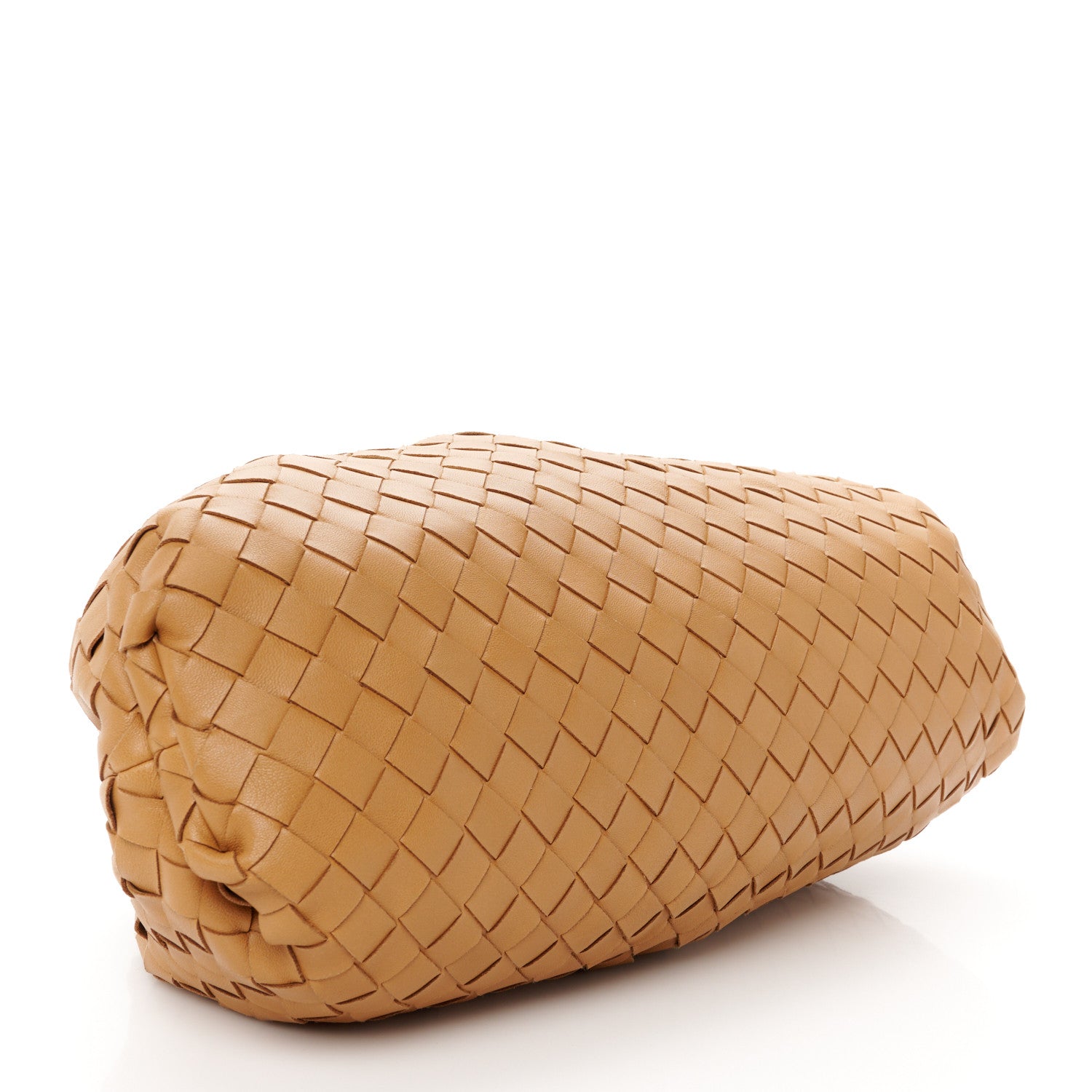 Bottega Veneta Nappa Maxi Intrecciato The Pouch Oversized Clutch Caramel 4 of 11