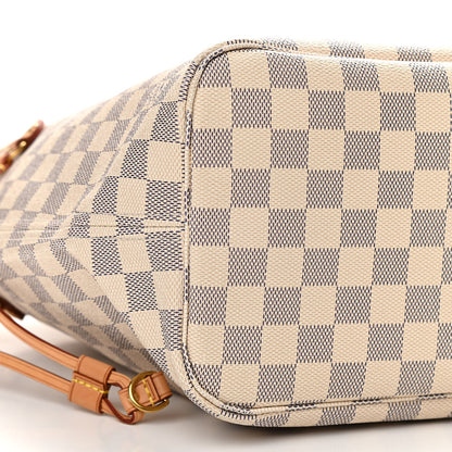 Louis Vuitton Damier Azur Neo Neverfull MM Rose Ballerine 10 of 11