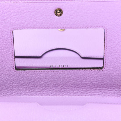 Gucci Calfskin Marquise Crystals Mini GG Chain Wallet Malva 7 of 11