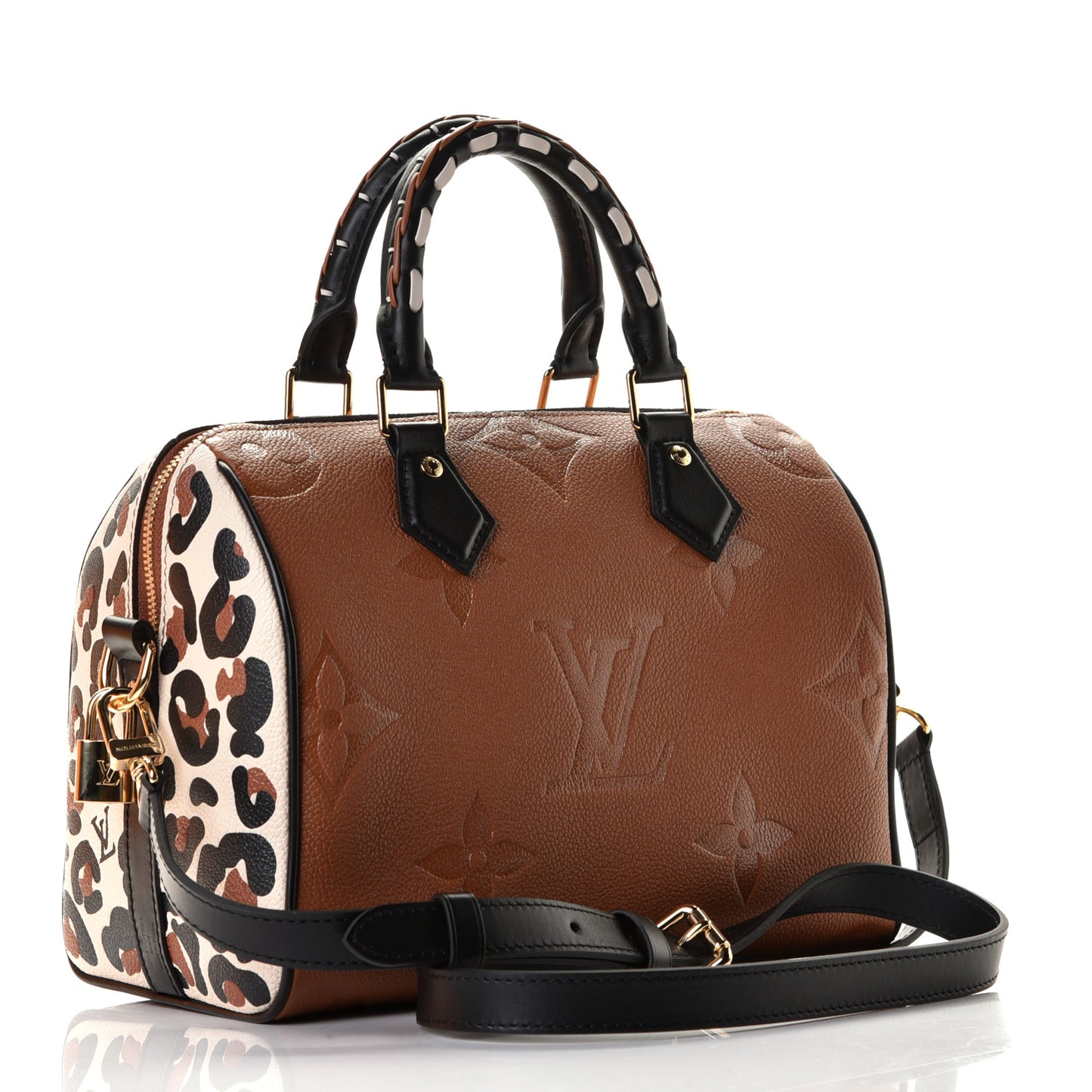 Empreinte Monogram Giant Wild At Heart Speedy Bandouliere 25 Caramel