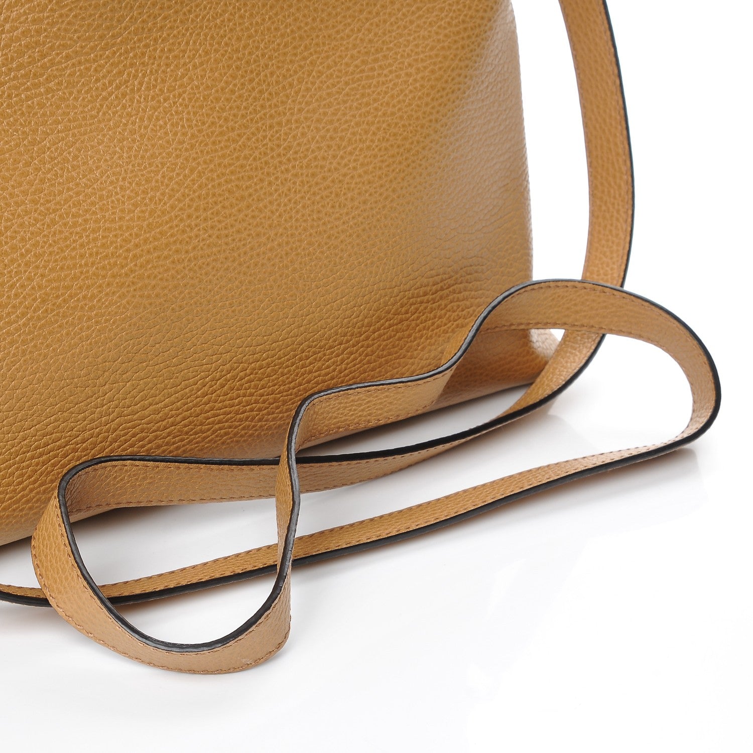 Gucci Calfskin Bamboo Tassel Top Handle Tote Whiskey 8 of 10