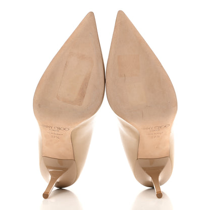 Jimmy Choo Patent Agnes 85 Pumps 37.5 Beige 3 of 9