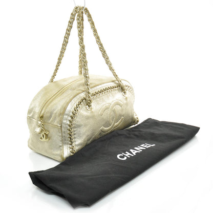 Chanel Luxe Ligne Medium Bowler Tote Metallic Gold 3 of 10