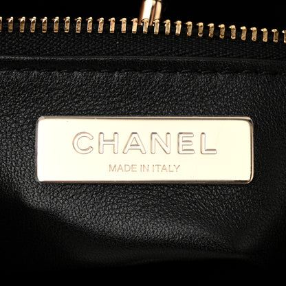 Chanel Patent Calfskin Quilted Mini 31 Shopping Bag White Black 6 of 11