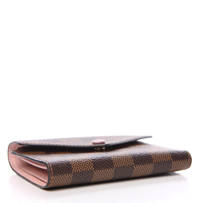Louis Vuitton Damier Ebene Victorine Wallet Rose Ballerine 4 of 9