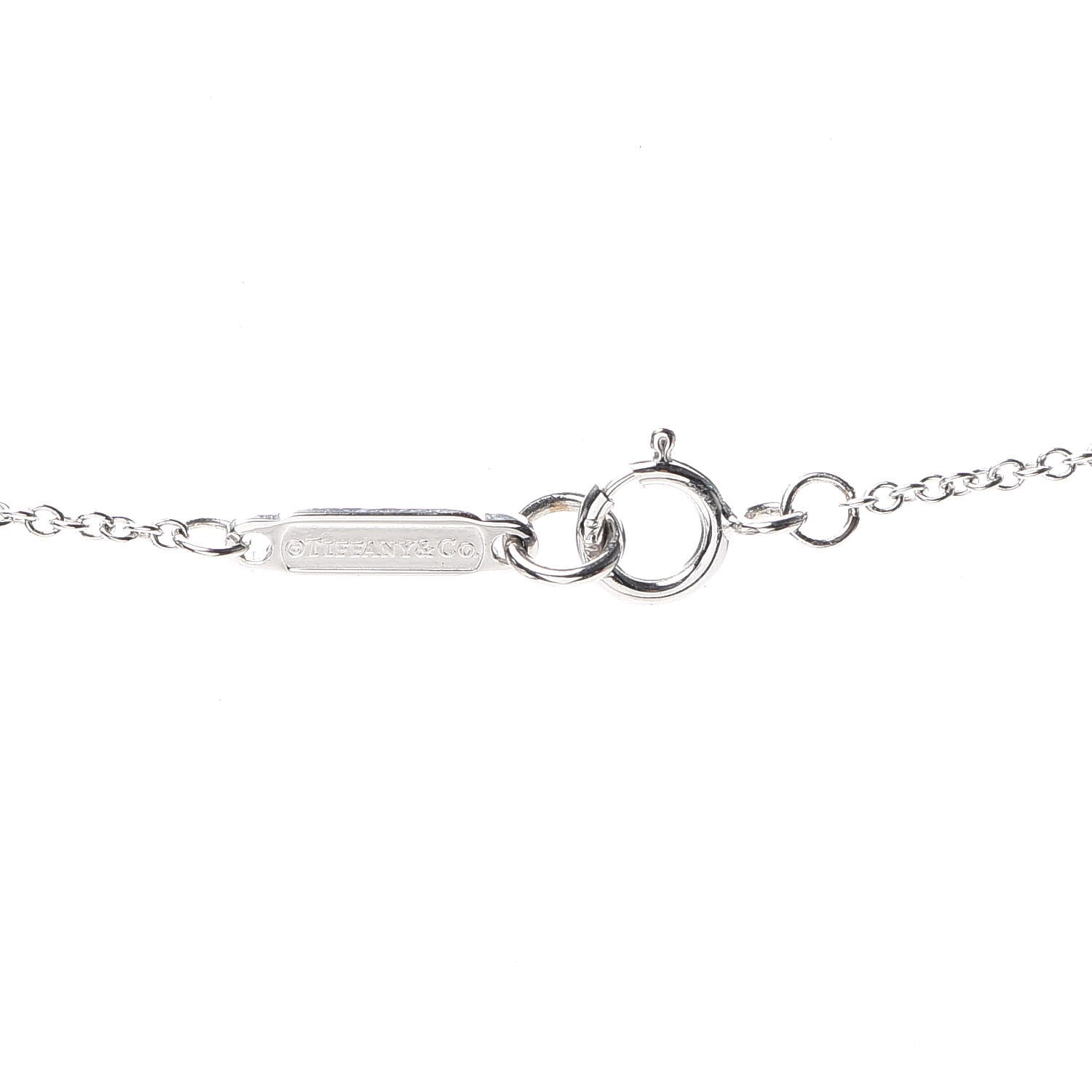 Tiffany 18K White Gold Diamond Small Atlas Open Pave Pendant Necklace 5 of 6