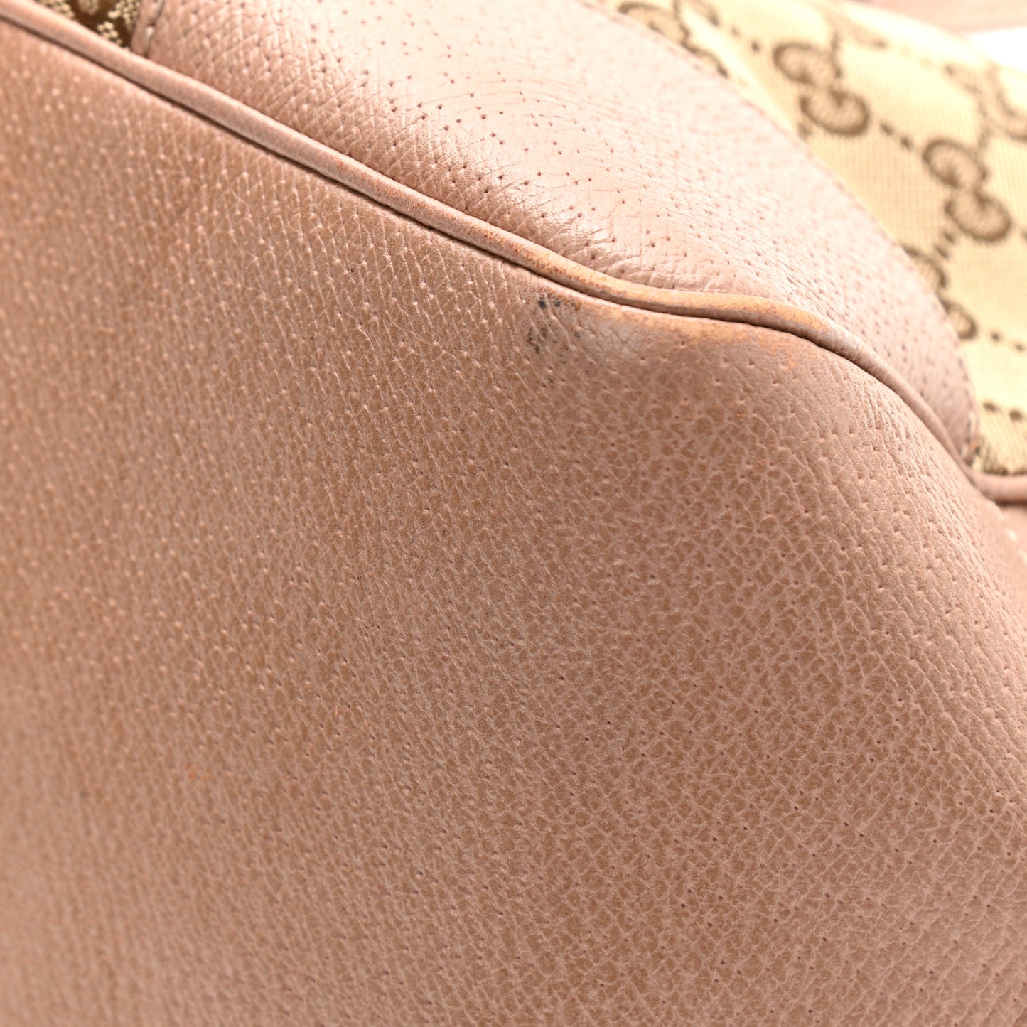 Monogram Medium Bree Zippered Tote Beige Dark Cipria