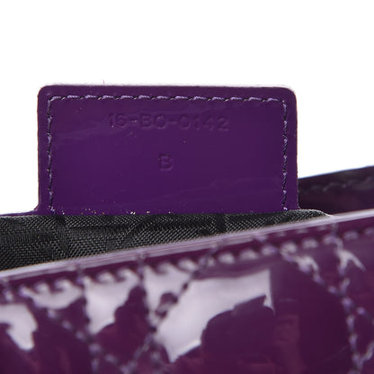 Christian Dior Patent Cannage Large Lady Dior Violet Purple 7 of 19