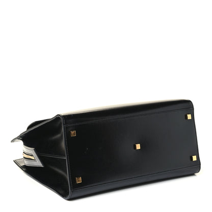 Saint Laurent Shiny Calfskin Medium Uptown Tote Black 3 of 4