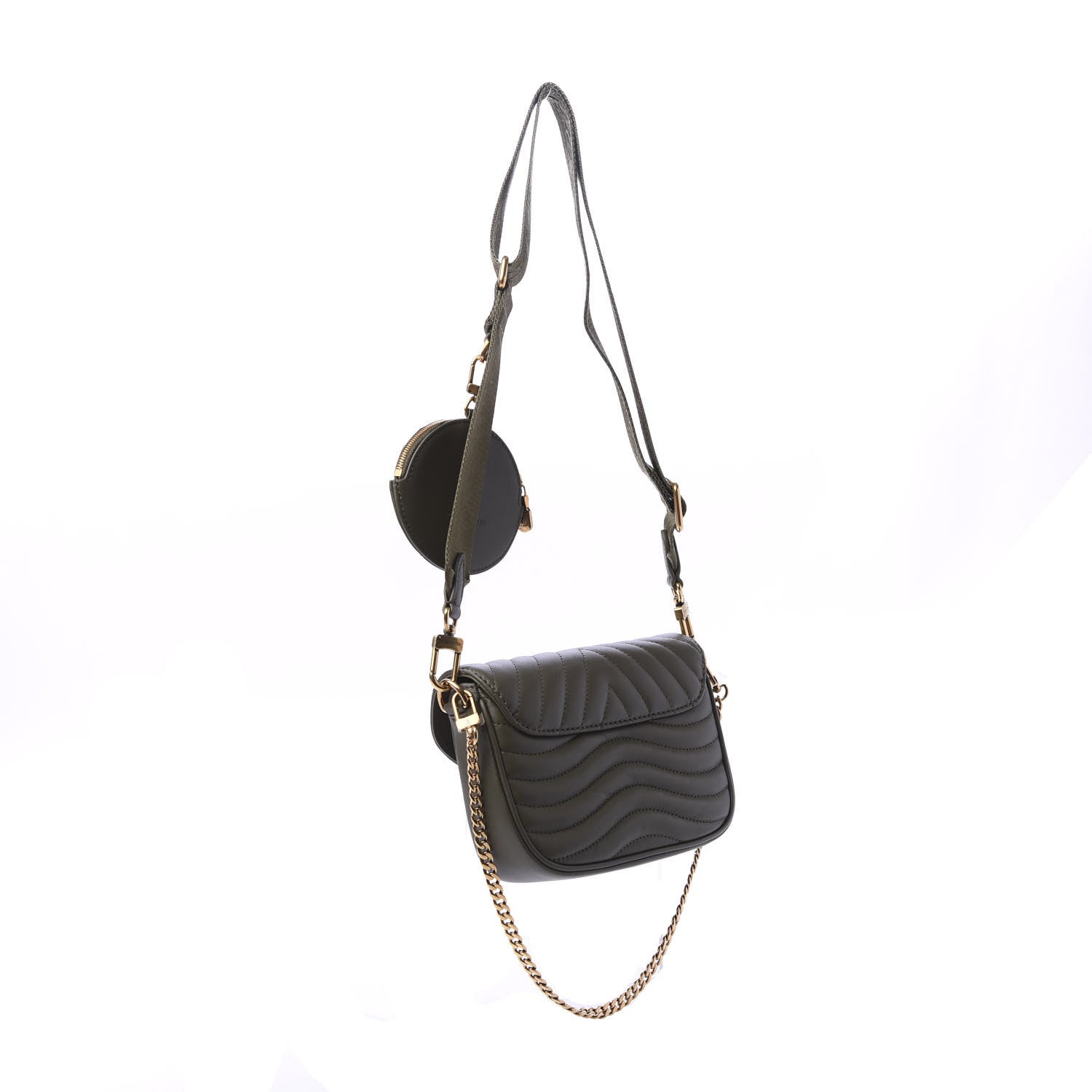 Louis Vuitton Calfskin New Wave Multi Pochette Kaki 4 of 11