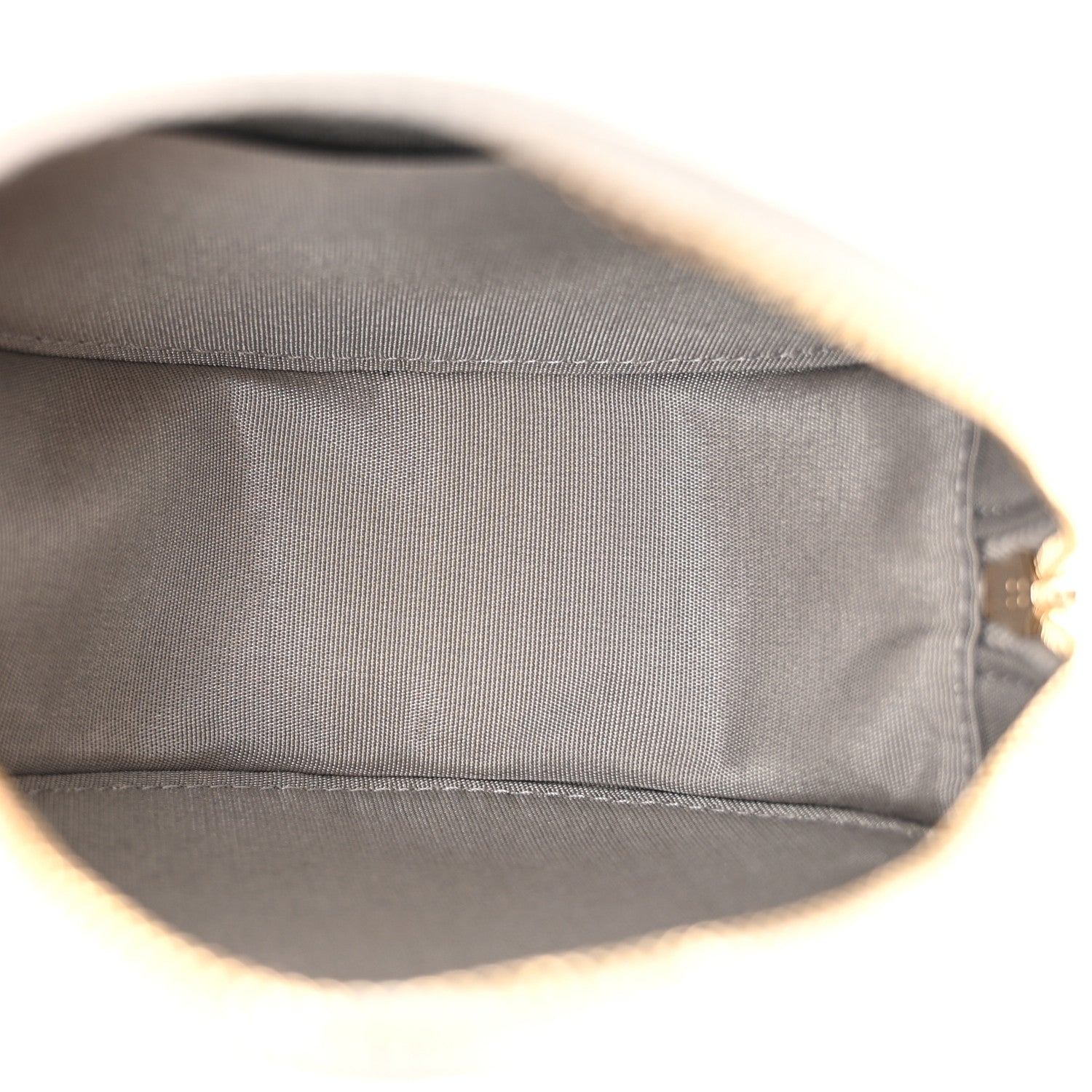 Chanel Metallic Lambskin Quilted Chanel 19 Round Clutch With Chain Silver 5 of 10