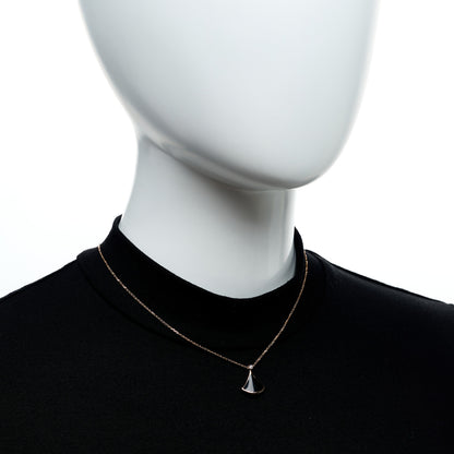 Bulgari 18K Rose Gold Diamond Black Onyx Divas' Dream Pendant Necklace 7 of 7