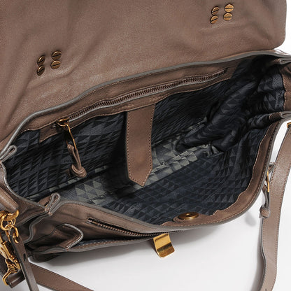 Proenza Schouler Lambskin Medium PS1 Satchel Smoke 5 of 11