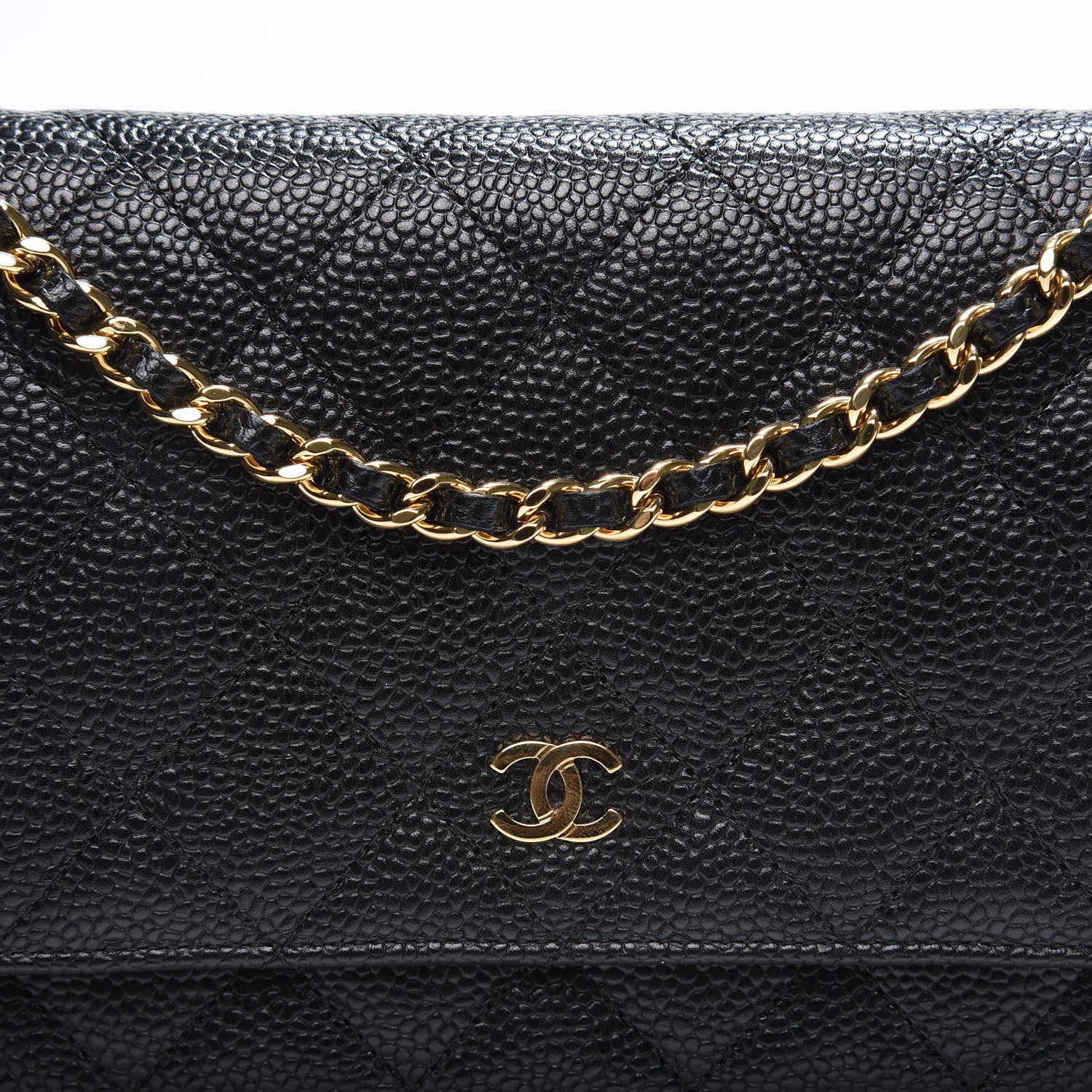 Chanel Caviar Quilted Wallet On Chain WOC Black 13 of 14