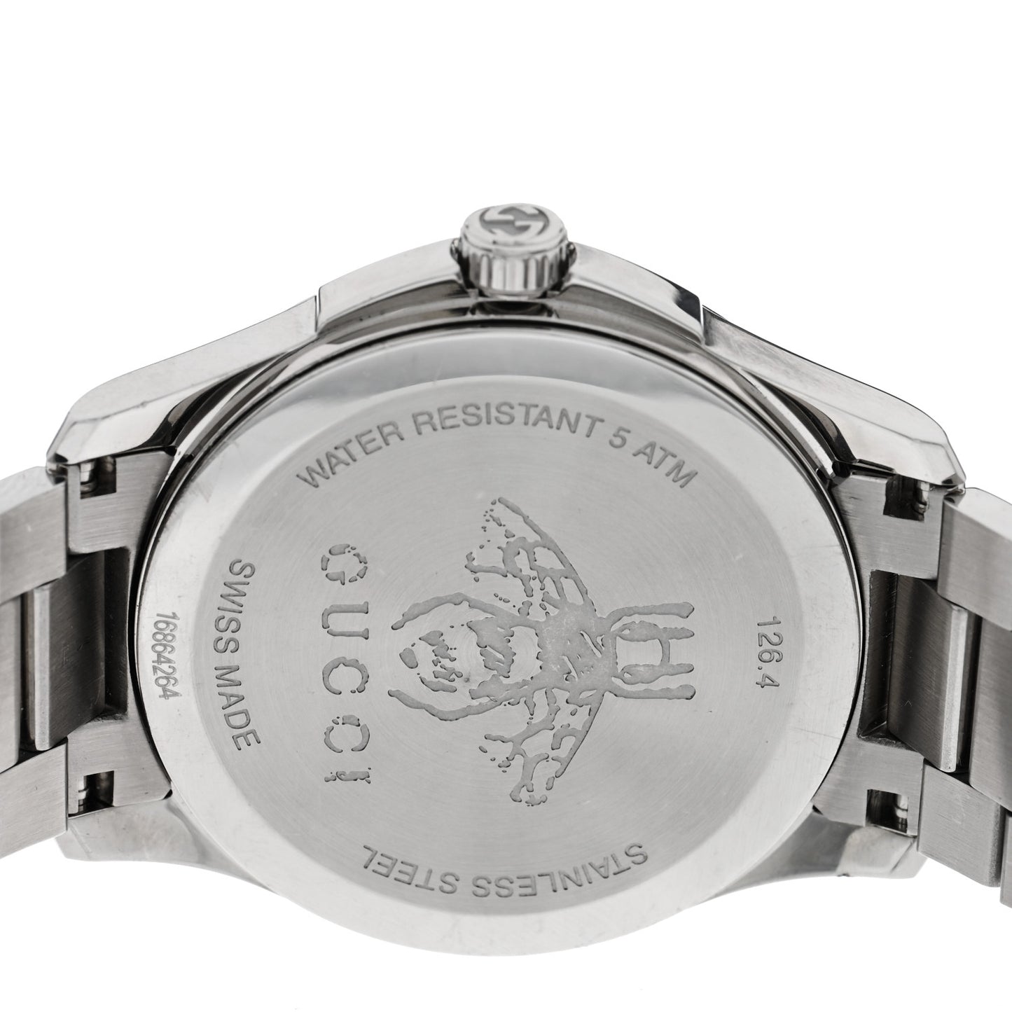 Stainless Steel 38mm G-Timeless Charm Quartz Watch Black