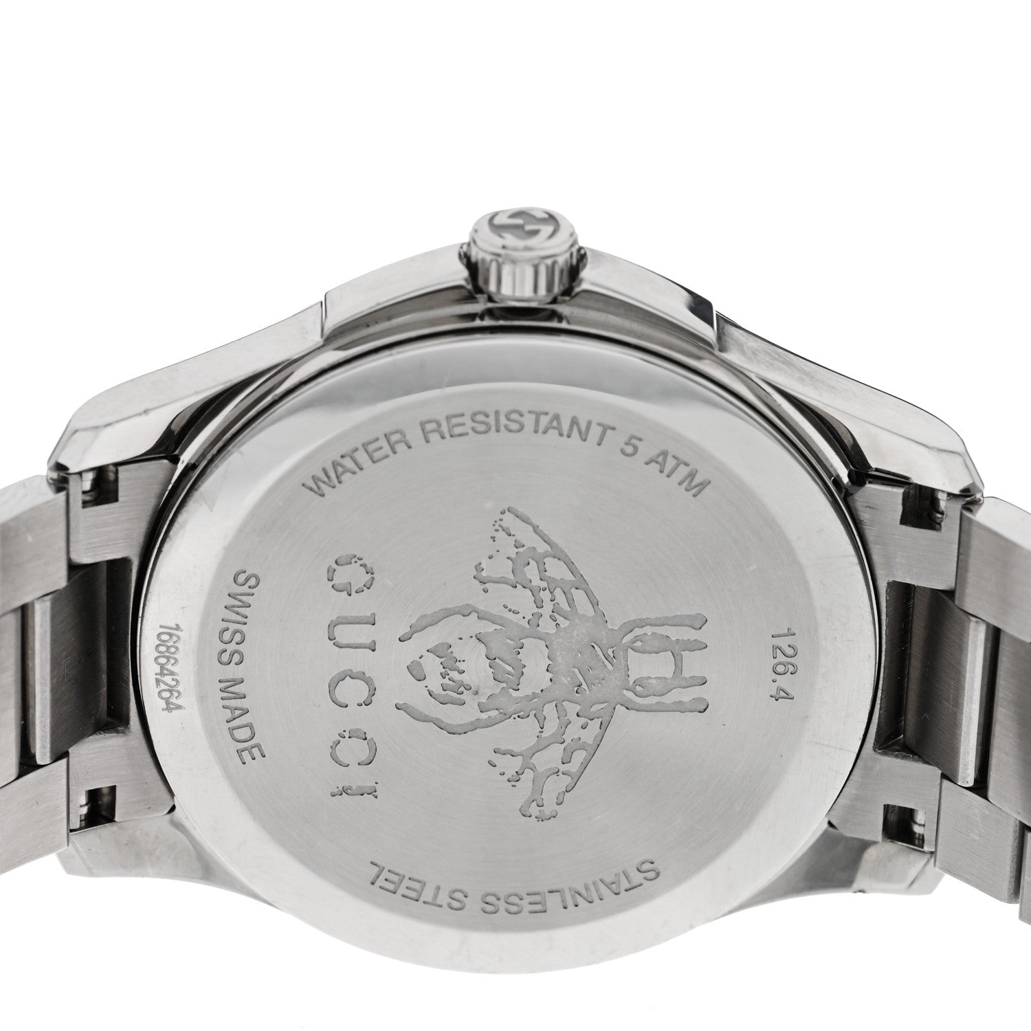 Gucci Stainless Steel 38mm G-Timeless Charm Quartz Watch Black 4 of 4