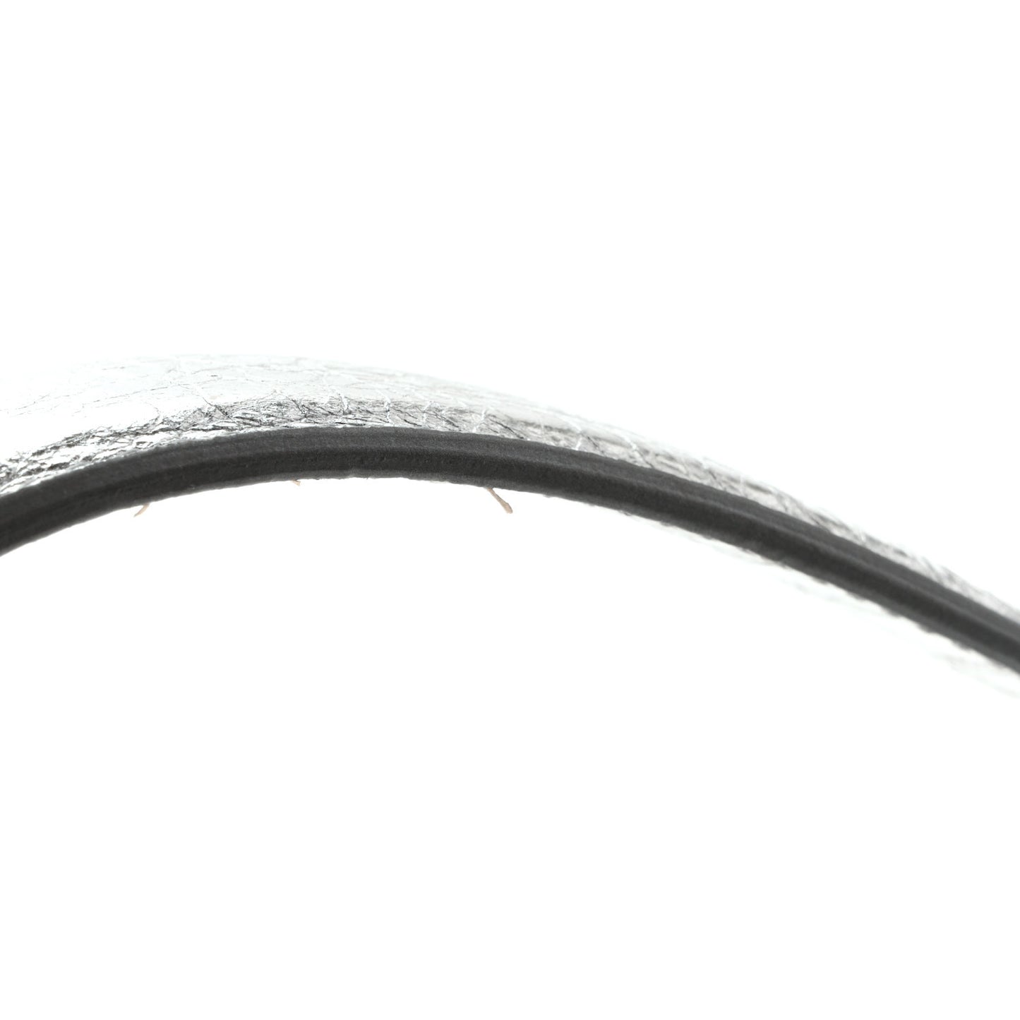 Metallized Agneau Arena Classic Hardware Mini Le City Moto Silver