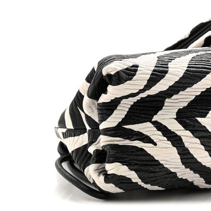 Bottega Veneta Nappa BV Trine Clutch Zebra 9 of 10
