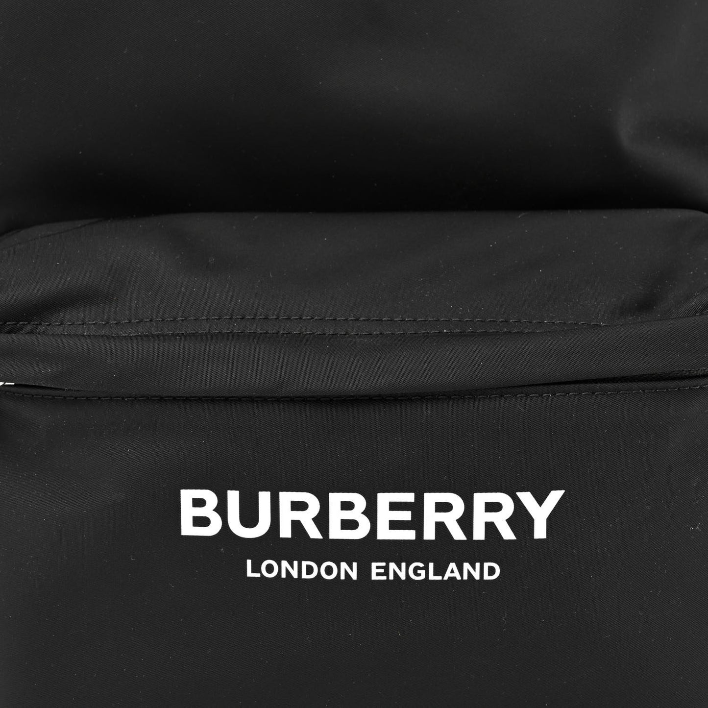 Nylon Logo Print Jett Backpack Black