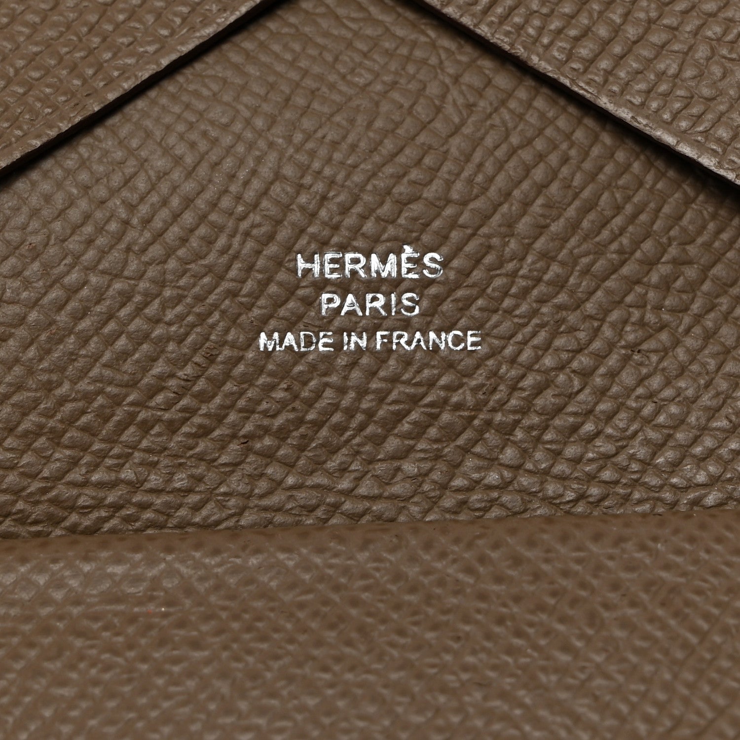 Hermes Epsom Calvi Duo Card Case Etoupe 6 of 7
