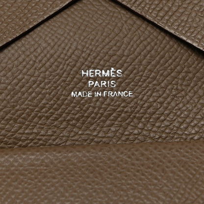 Hermes Epsom Calvi Duo Card Case Etoupe 6 of 7