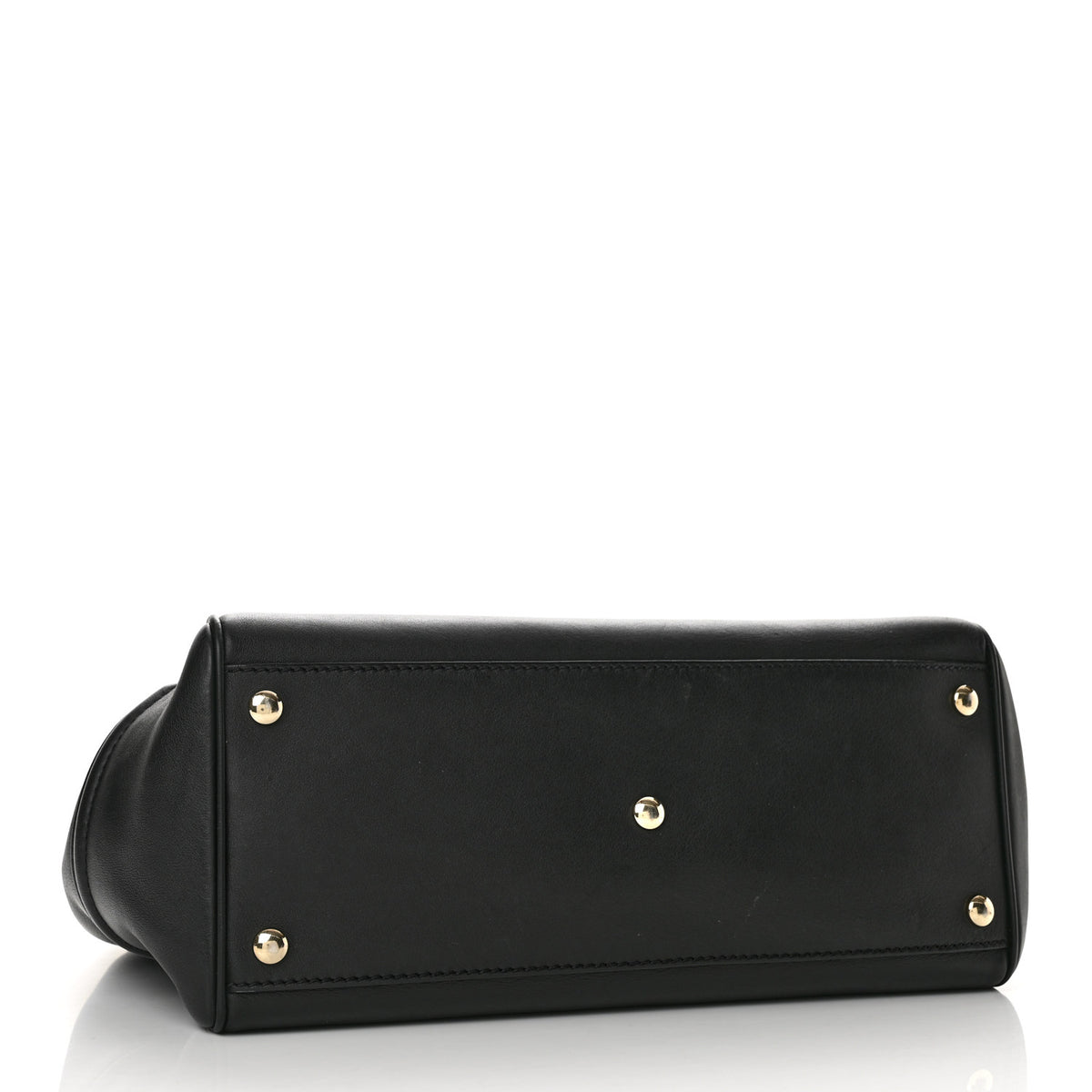 Versace Calfskin Flower Embroidered Medium Palazzo Empire Bag Black Multicolor 4 of 14