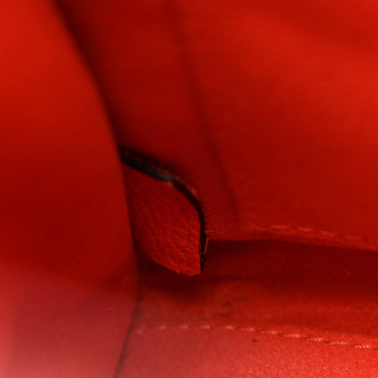 Celine Drummed Calfskin Nano Luggage Red 7 of 17