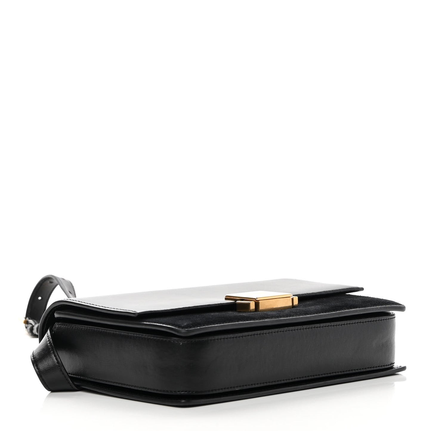 Smooth Calfskin Suede Medium Bellechasse Black