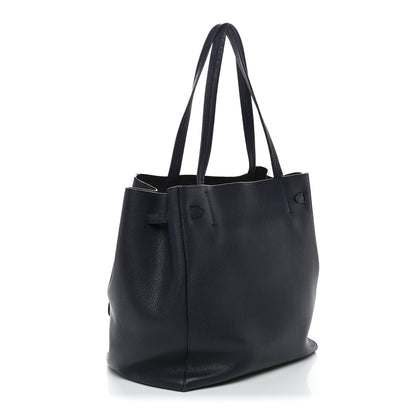 Celine Soft Grained Calfskin Small Belt Cabas Phantom Navy 2 of 10