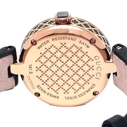 Gucci Stainless Steel Calfskin 27mm Diamantissima Quartz Watch Black 4 of 5
