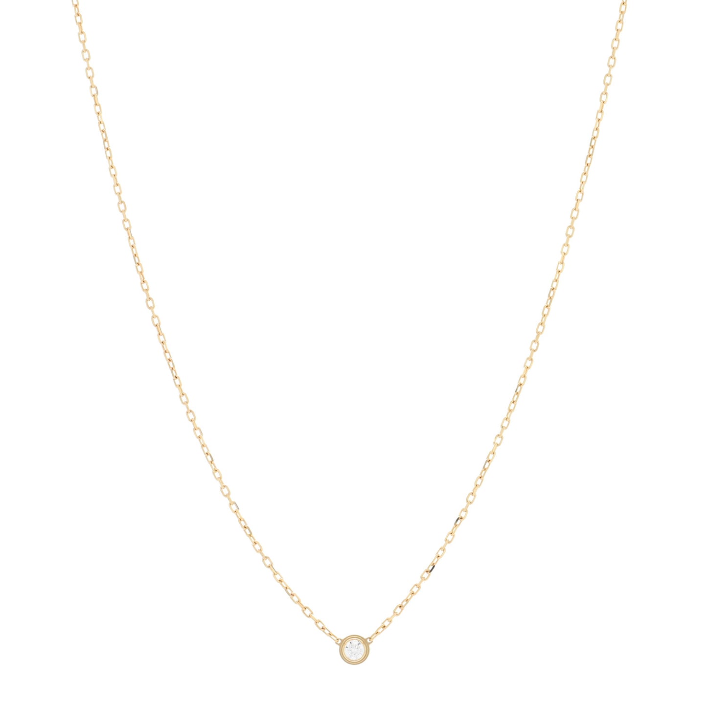 18K Yellow Gold Diamond SM D'Amour Pendant Necklace