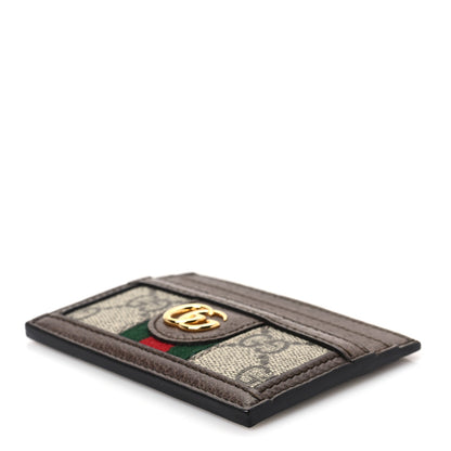 Gucci GG Supreme Monogram Ophidia Card Holder Brown 7 of 7