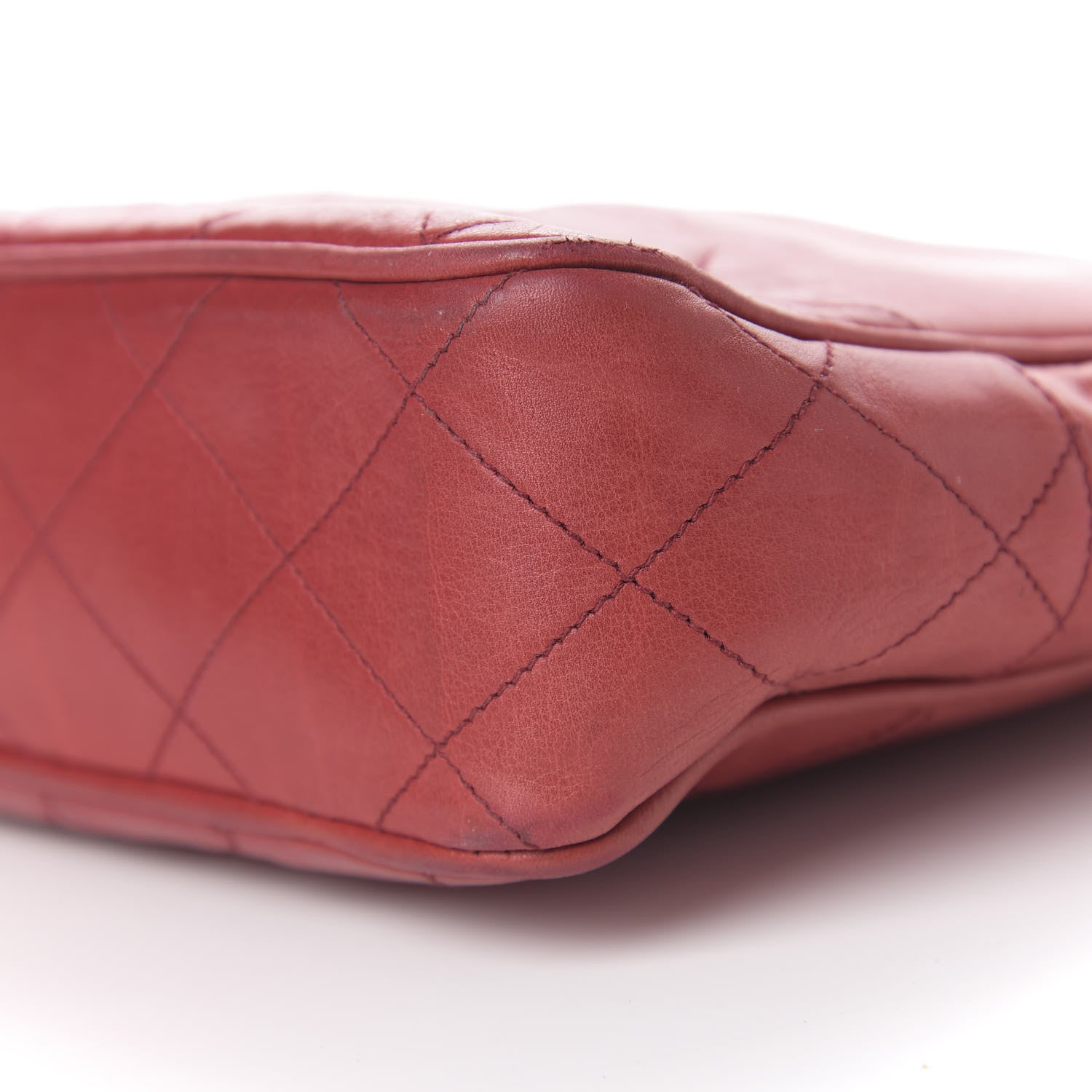 Chanel Lambskin Quilted Tote Red 10 of 11