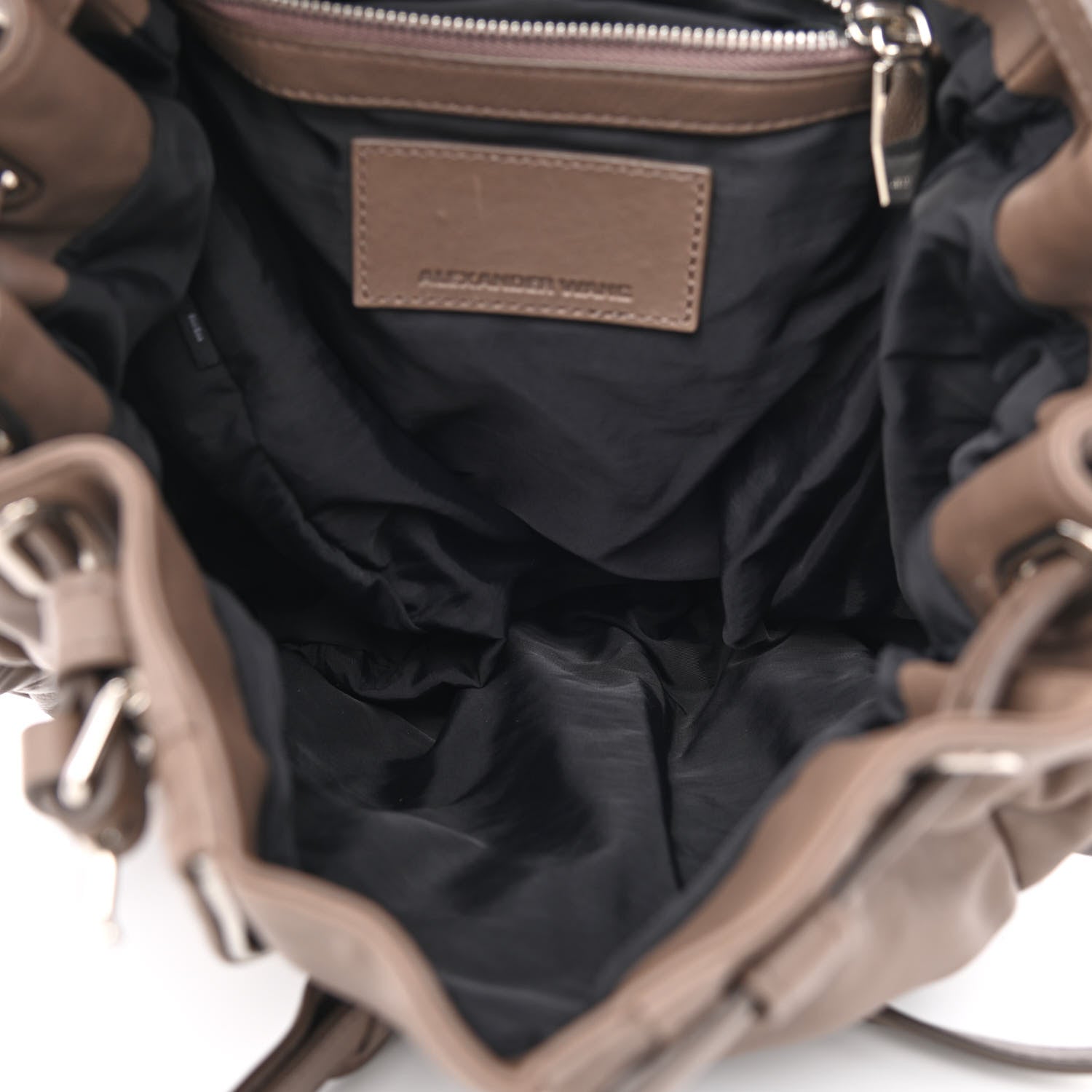 Alexander Wang Lambskin Marti Backpack Latte Rhodium Hardware 5 of 10