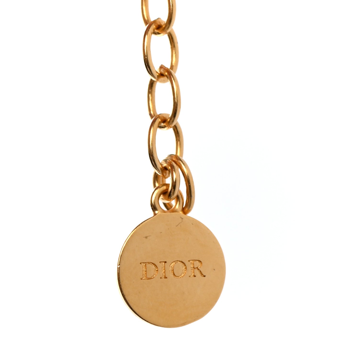 Metal Petit CD Choker Necklace Gold