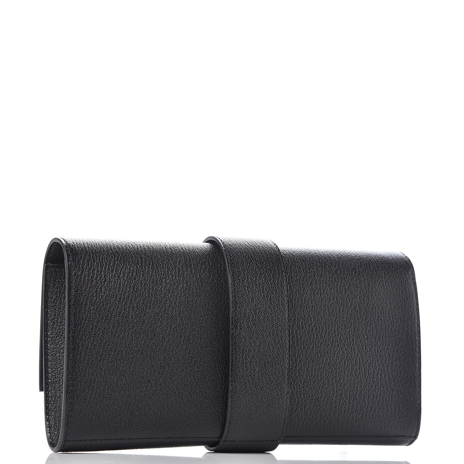 Hermes Chevre Mysore Medor 23 Clutch Black 3 of 9