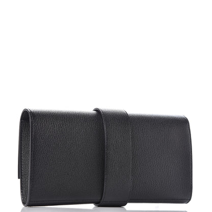Hermes Chevre Mysore Medor 23 Clutch Black 3 of 9