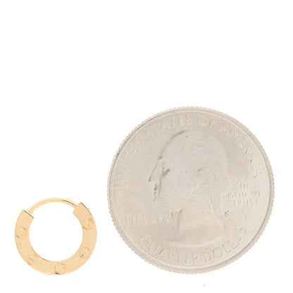 Cartier 18K Yellow Gold Single LOVE Hoop Earring 2 of 7