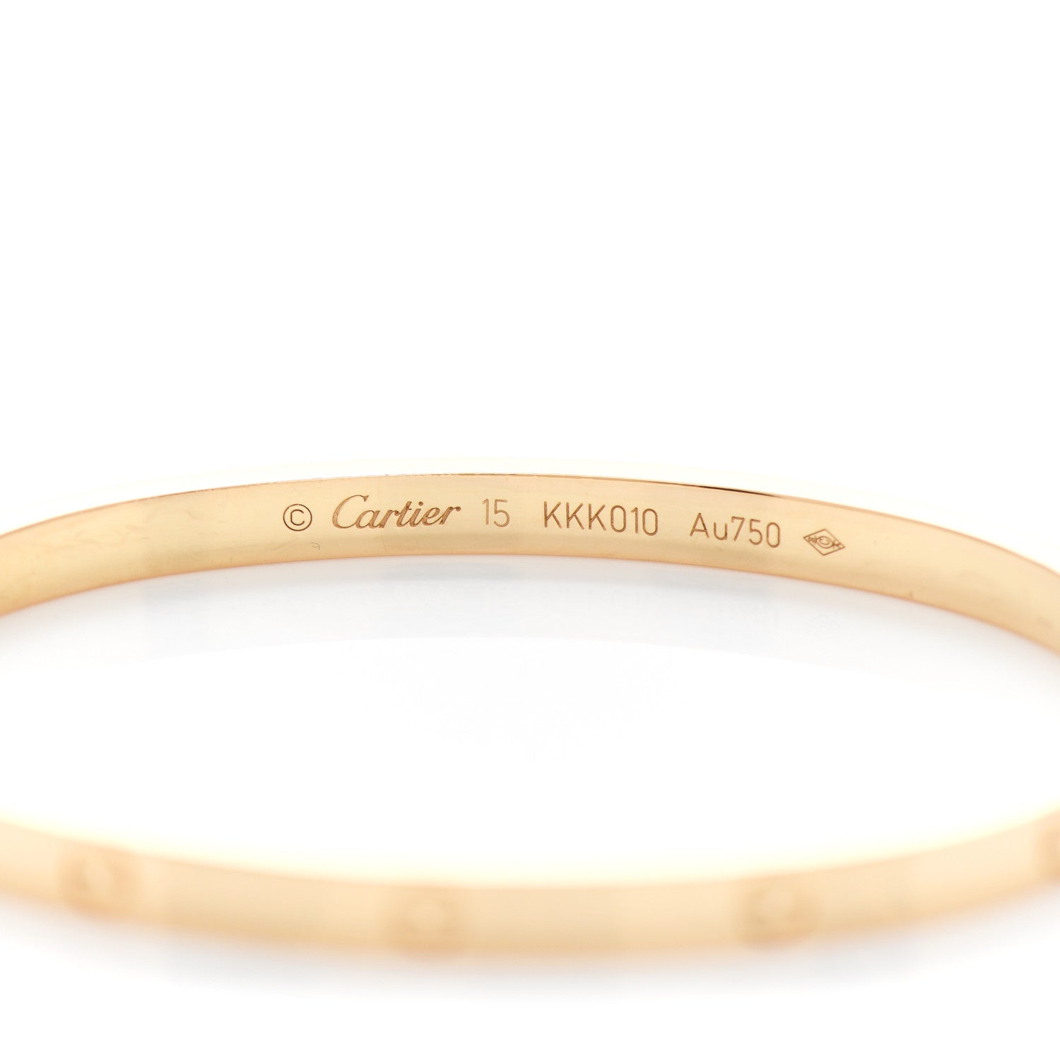 Cartier 18K Yellow Gold Small LOVE Bracelet 15 4 of 5