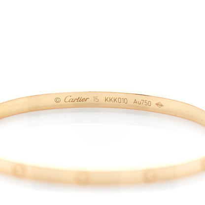 Cartier 18K Yellow Gold Small LOVE Bracelet 15 4 of 5