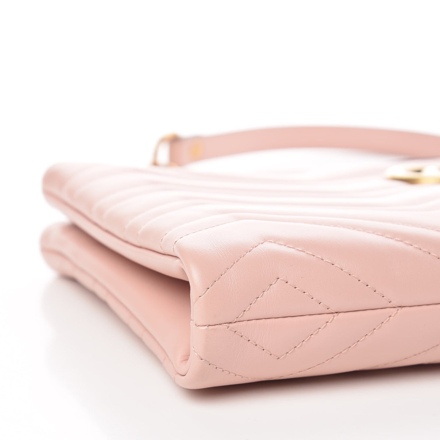 Calfskin Matelasse GG Marmont Double Zip Chain Bag Perfect Pink