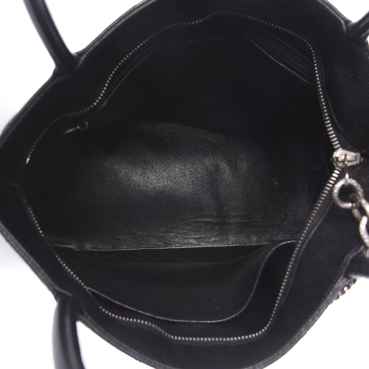 Caviar Quilted Medallion Tote Black