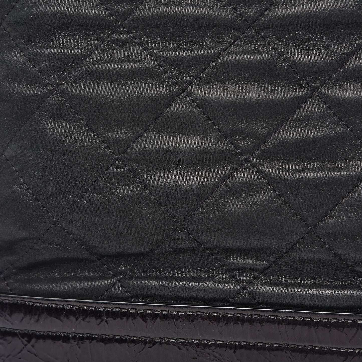 Iridescent Calfskin VIP Shopping Tote Dark Green